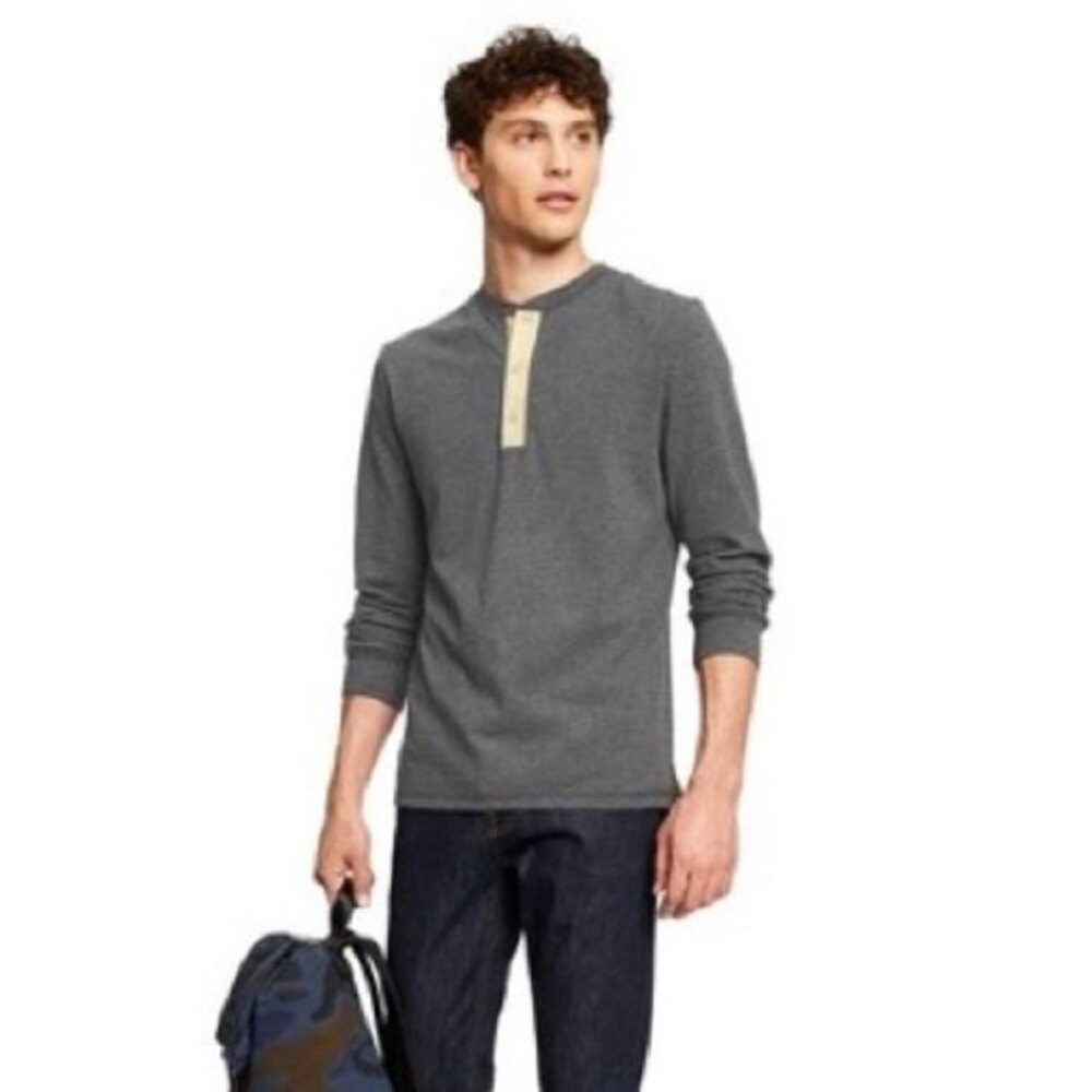 NWT 3.1 Phillip Lim Long Sleeve Round Neck Henley T-shirt